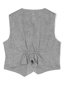 Il Gufo Gilet met V-hals - Grijs