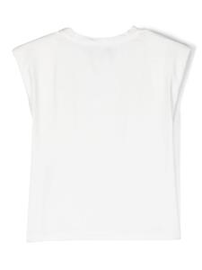 missblumarine Miss Blumarine T-shirt met logoprint - Wit