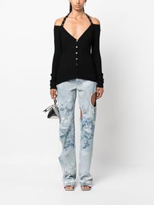 Blumarine Gebreid vest - Zwart