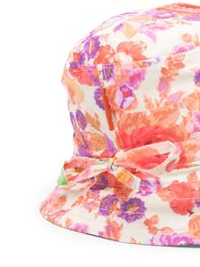 zimmermannkids ZIMMERMANN Kids Vissershoed met bloemenprint - Blauw