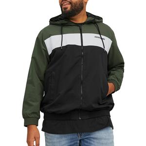 Jack & Jones PlusSize Bomberjacke "JJERUSH HOOD BOMBER NOOS PLS", mit Kapuze