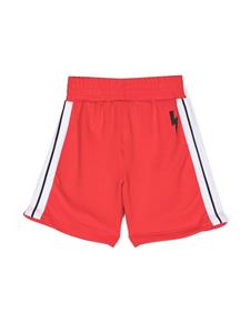 Neil Barrett Kids Trainingsshorts met logoprint - Rood