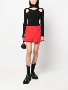 Dsquared2 Mini-rok met ritszakken - Rood