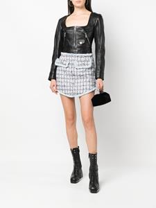philippplein Philipp Plein Tweed mini-rok - Blauw