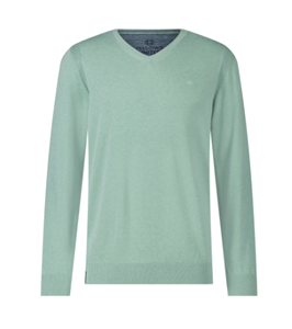 Fellows United Pullover V-neck Iconic Basics Mid Green  