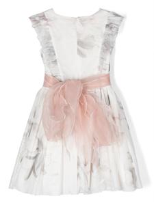 Mimilù Jurk met bloemenprint - Wit