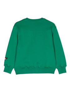 msgmkids MSGM Kids Sweater met logoprint - Groen