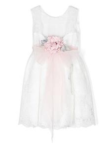 Mimilù Maxi-jurk met kant - Wit