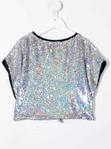 Andorine Top met pailletten - Zilver