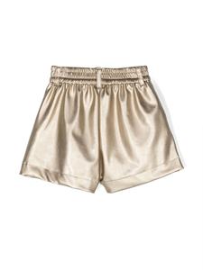 Monnalisa Shorts met metallic-effect - Goud