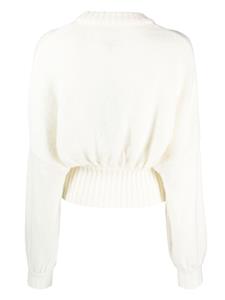 Fijngebreid vest - Wit