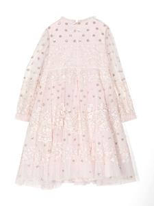 needle&threadkids NEEDLE & THREAD KIDS Beatrice jurk met stippen - Roze