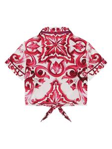 dolce&gabbanakids Dolce & Gabbana Kids T-shirt met print - Wit