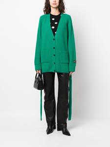 MSGM Ribgebreid vest - Groen