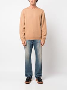 A.P.C. Trui met logoprint - Bruin