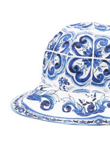 dolce&gabbanakids Dolce & Gabbana Kids Vissershoed met print - Wit