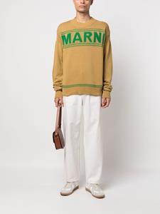 Marni Trui met logoprint - Beige