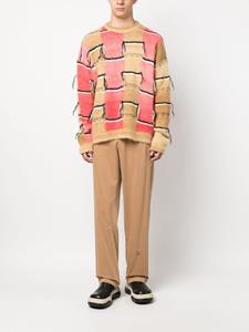 Marni Intarsia trui van mohairblend - Beige