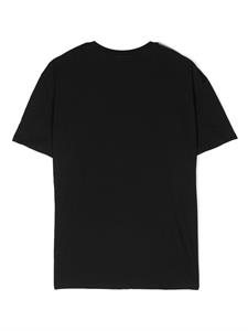 balmainkids Balmain Kids T-shirt met logoprint - Zwart