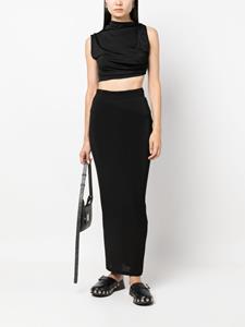 WARDROBE.NYC Rok met elastische tailleband - Zwart