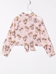 palmangelskids Palm Angels Kids Shirt met print - Roze