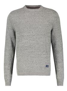 LERROS Strickpullover "LERROS Flachstrickpullover in lebendiger Strickoptik"
