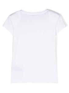 balmainkids Balmain Kids T-shirt met logo - Wit