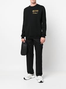Moschino Sweater met logoprint - Zwart