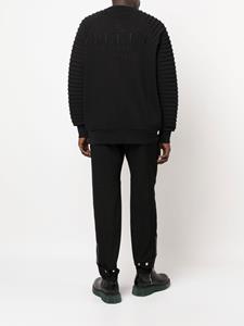 philippplein Philipp Plein Sweater met logopatch - Zwart