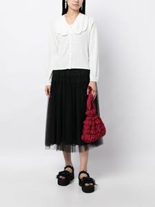 b+ab Opengebreid vest - Wit