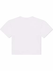 dolce&gabbanakids Dolce & Gabbana Kids T-shirt met logo - Wit