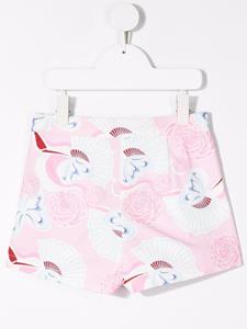 Simonetta Shorts met bloemenprint - Roze
