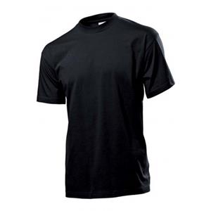 Stedman Zwart basic heren t shirt ronde hals - 100% katoen - onder shirts -