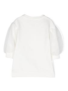Jurk met geborduurd logo - Wit