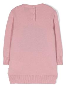 monclerenfant Moncler Enfant Sweaterjurk met logoprint - Roze