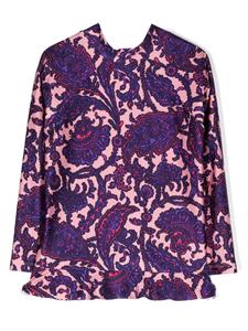 zimmermannkids ZIMMERMANN Kids Top met paisley-print - Paars