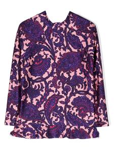 ZIMMERMANN Kids Top met paisley-print - Paars