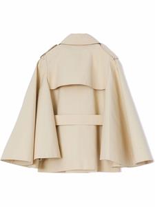 Burberry Kids Trenchcoat met flared mouwen - Beige