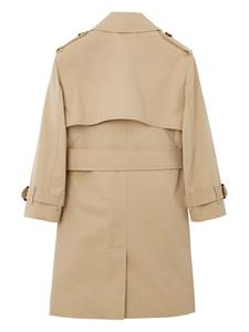 Burberry Kids Trenchcoat van katoen - Beige