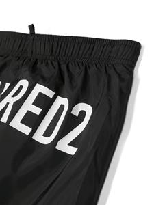 dsquared2kids DSQUARED2 KIDS Zwembroek met logoprint - Zwart