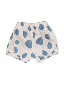 Knot Shorts met print - Beige