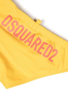 Dsquared2 Kids Elastische zwembroek - Geel