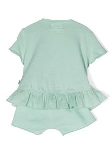 teddy&minou TEDDY & MINOU Shorts met elastische taille - Groen