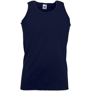 Fruit of the Loom navy blauw singlet mouwloos shirt -