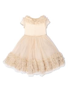 MARCHESA KIDS COUTURE Tulen jurk - Beige