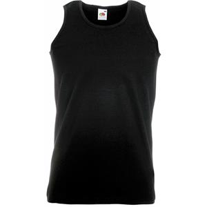 Fruit of the Loom tanktop/singlet/hemd - zwart - katoen (EU 56) -