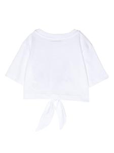 MSGM Kids T-shirt met logoprint - Wit