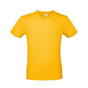 B&C Geel basic t-shirt met ronde hals voor heren