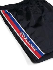 monclerenfant Moncler Enfant Zwembroek met logoprint - Blauw
