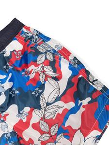 Moncler Enfant Zwembroek met camouflageprint - Blauw